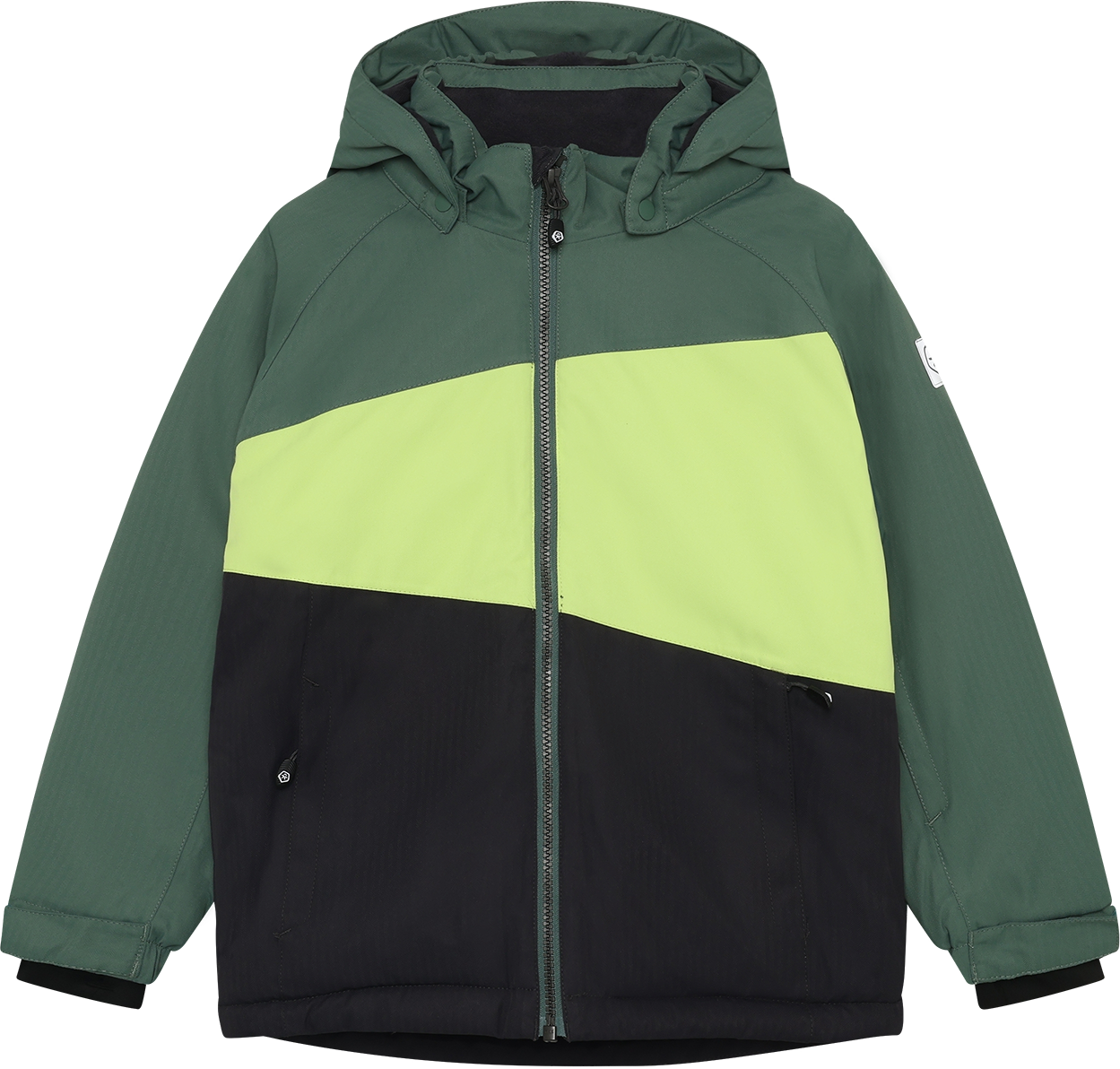 Color Kids Junior´s Ski Jacket - Colorblock Dark Forest