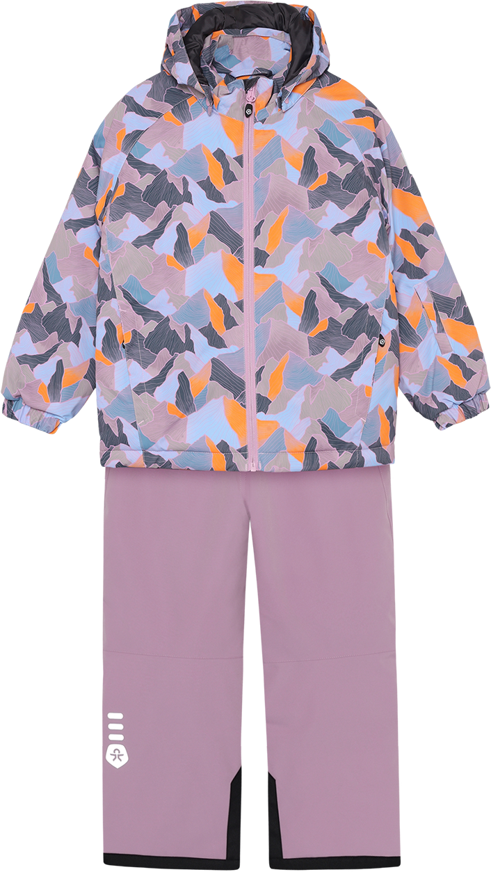 Color Kids Kid´s Ski Set - Aop Mauve Mist