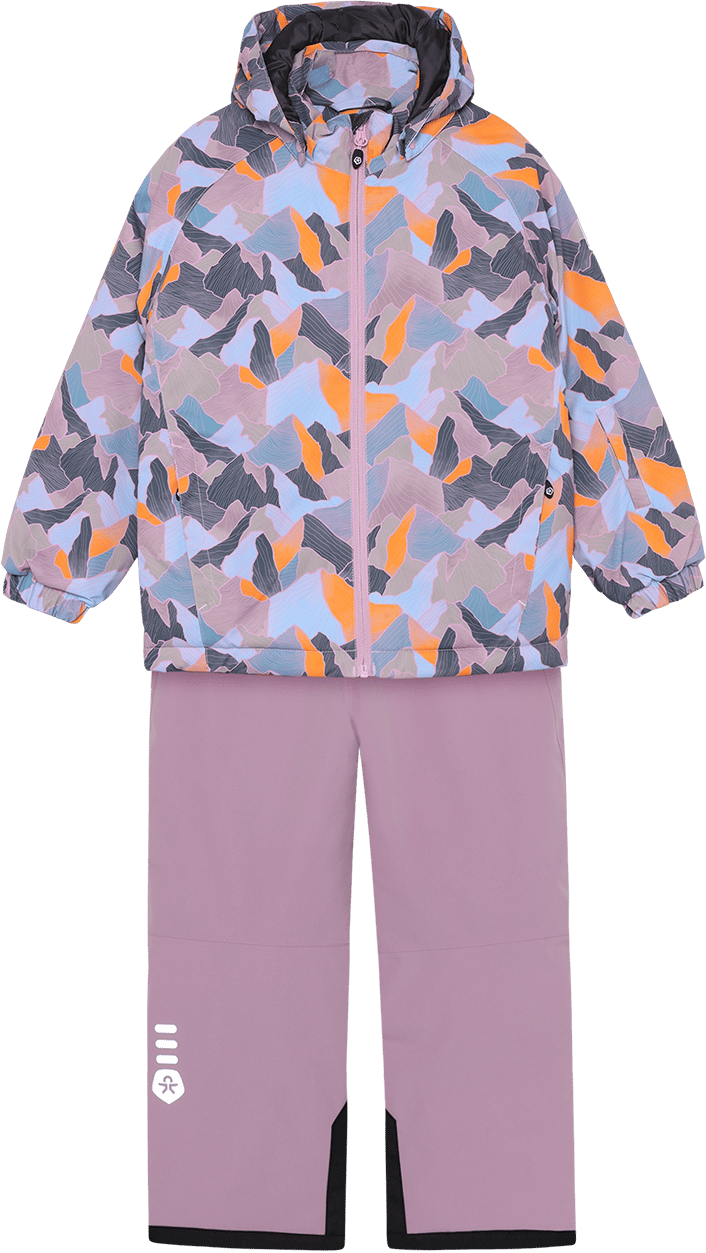 Color Kids Kid´s Ski Set - Aop Mauve Mist