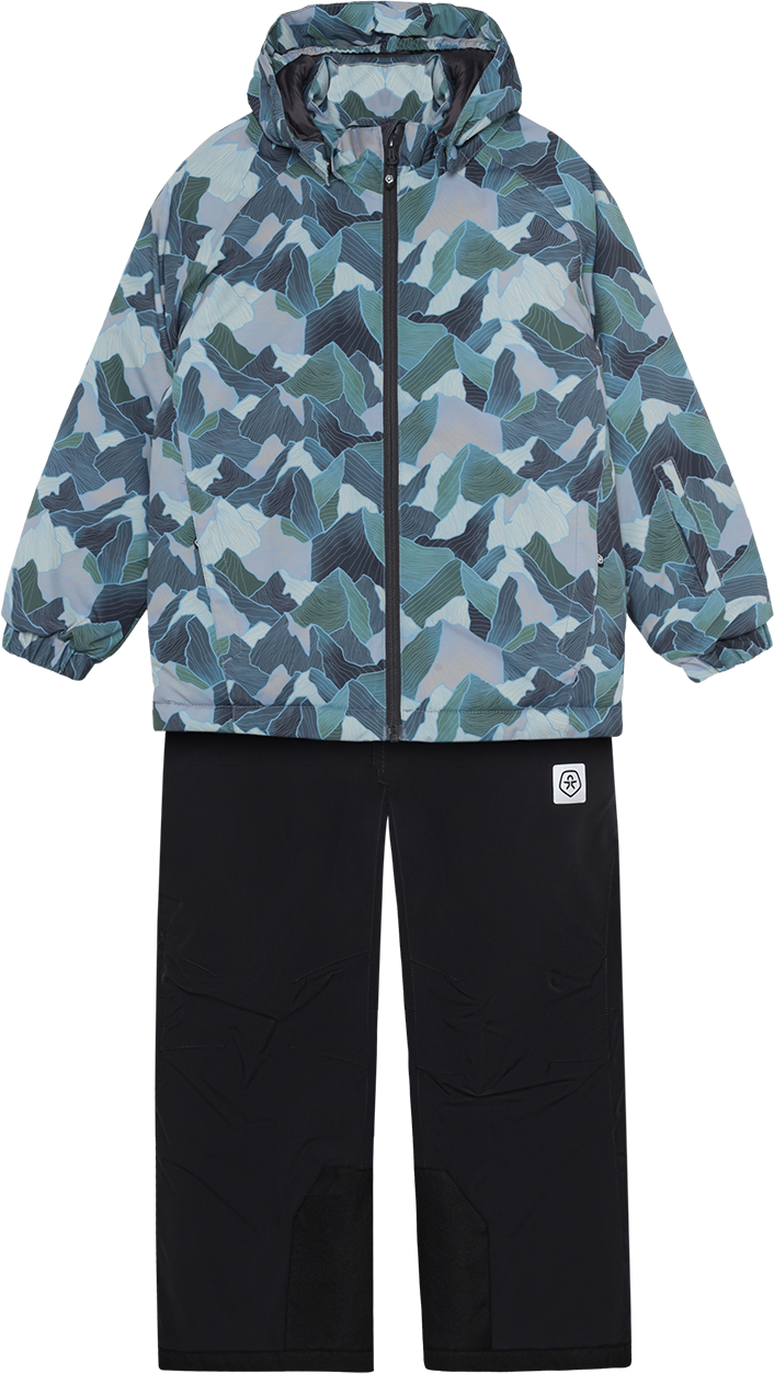 Color Kids Kid´s Ski Set - Aop Windward Blue