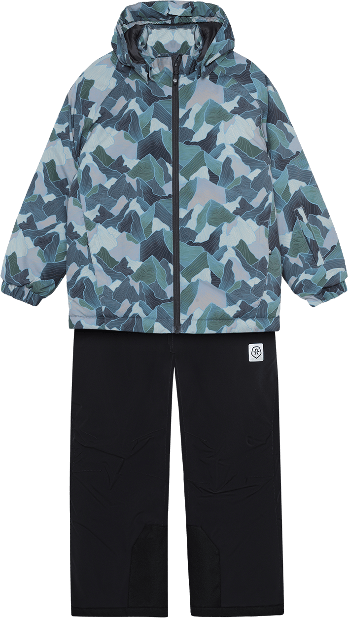 Color Kids Kid´s Ski Set - Aop Windward Blue