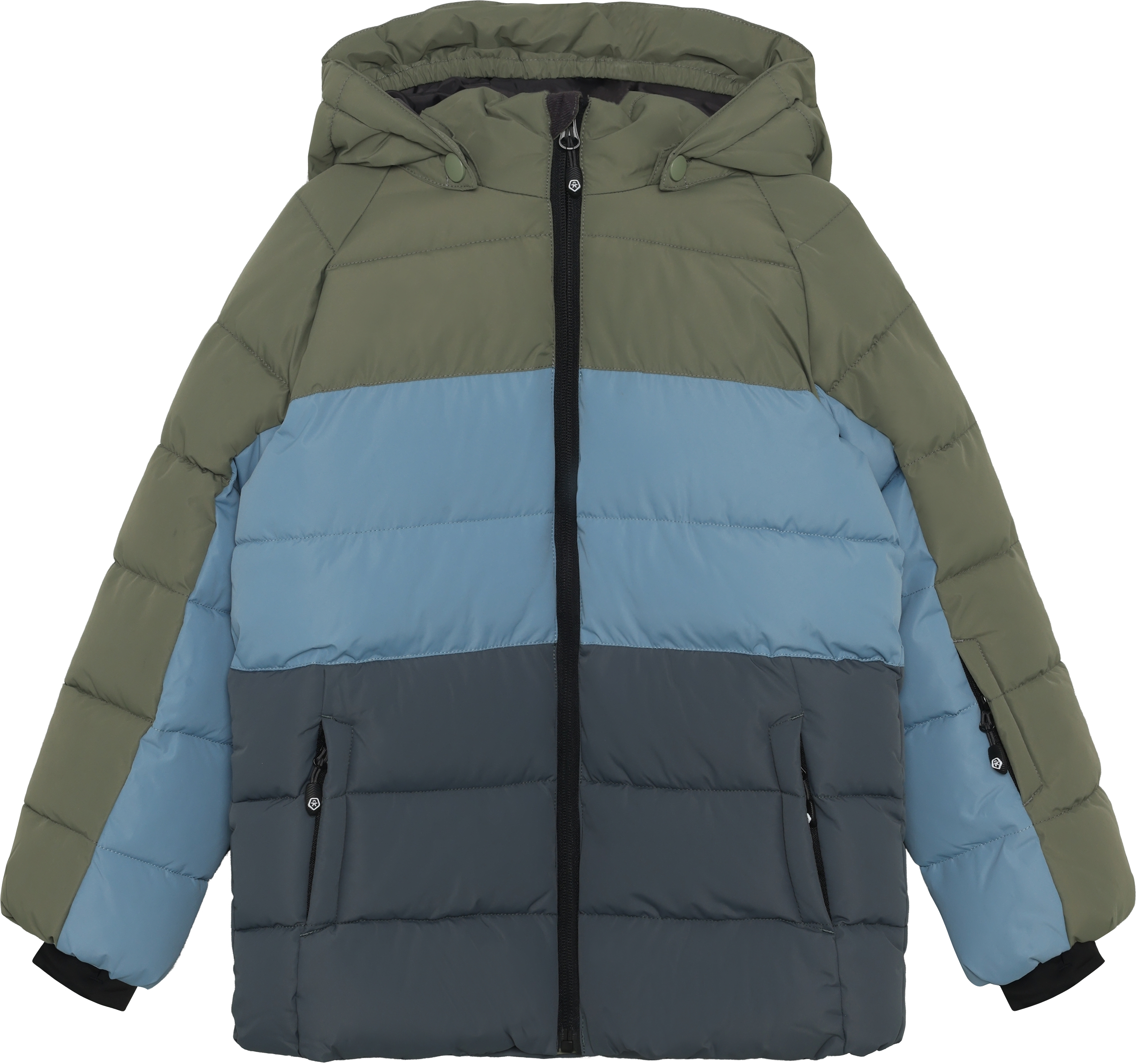Color Kids Kid´s Ski Jacket -Quilt & Colorblock Windward Blue