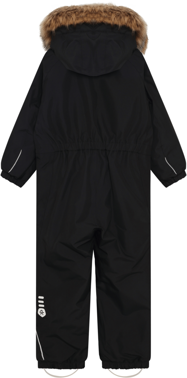 Color Kids Coverall W. Fake Fur Black Color Kids