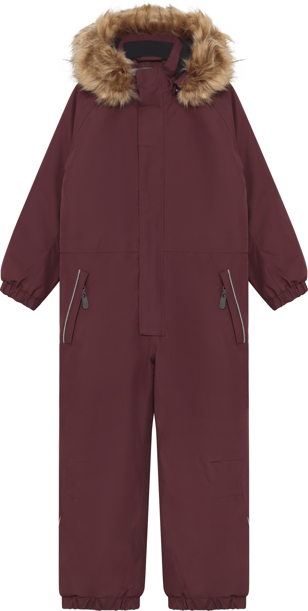 Color Kids Coverall W. Fake Fur Catawba Grape