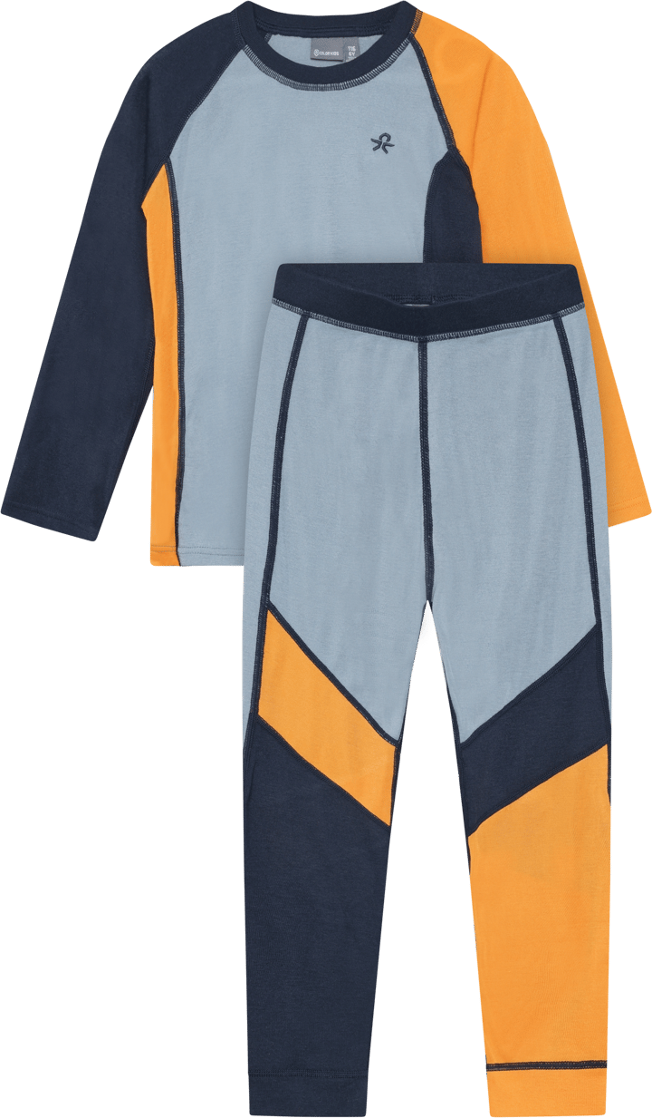 Color Kids Kid´s Ski Underwear - Colorblock Windward Blue Color Kids