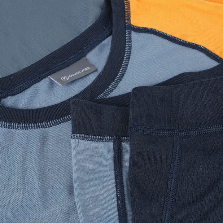 Color Kids Kid´s Ski Underwear - Colorblock Windward Blue Color Kids