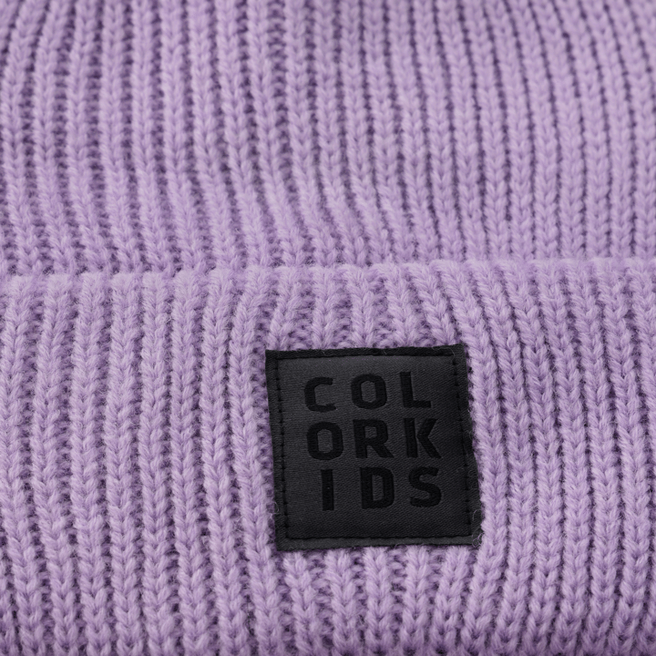 Color Kids Kid´s Beanie W. Wool Purple Rose Color Kids