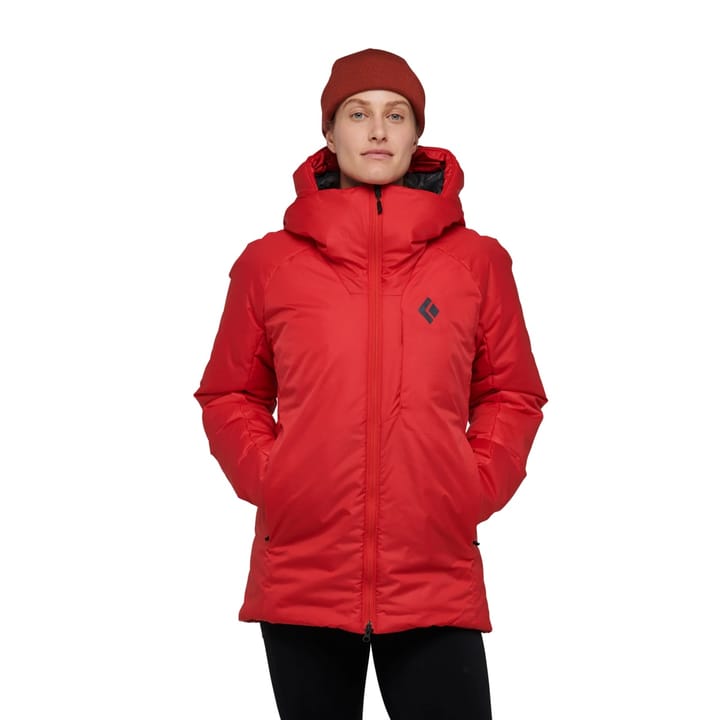 Black Diamond Women's Belay Parka Coral Red Black Diamond