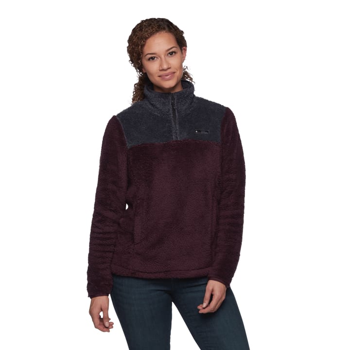 Black Diamond Women's Roadie 1/4 Zip Fleece Bordeaux/Carbon Black Diamond