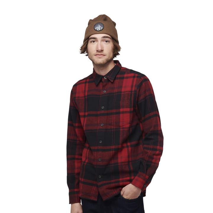 Black Diamond Men's Project Flannel Shirt Red Rock-Black Plaid Black Diamond Black Diamond Men's Project Flannel Shirt Red Rock-Black Plaid Black Diamond