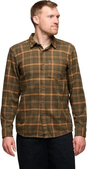 Black Diamond Men's Project Flannel Shirt Dark Moss-rye Black Diamond