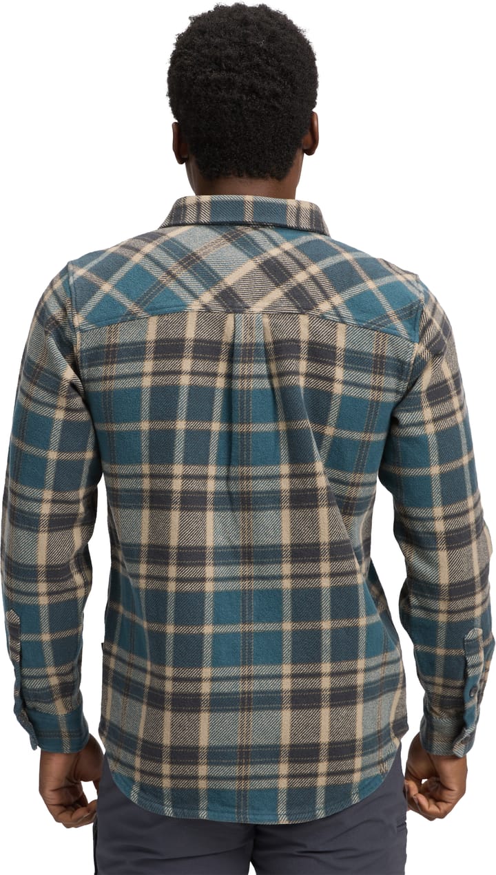 Black Diamond Men's Project Heavy Flannel Midnight Blue-charcoal Plaid Black Diamond