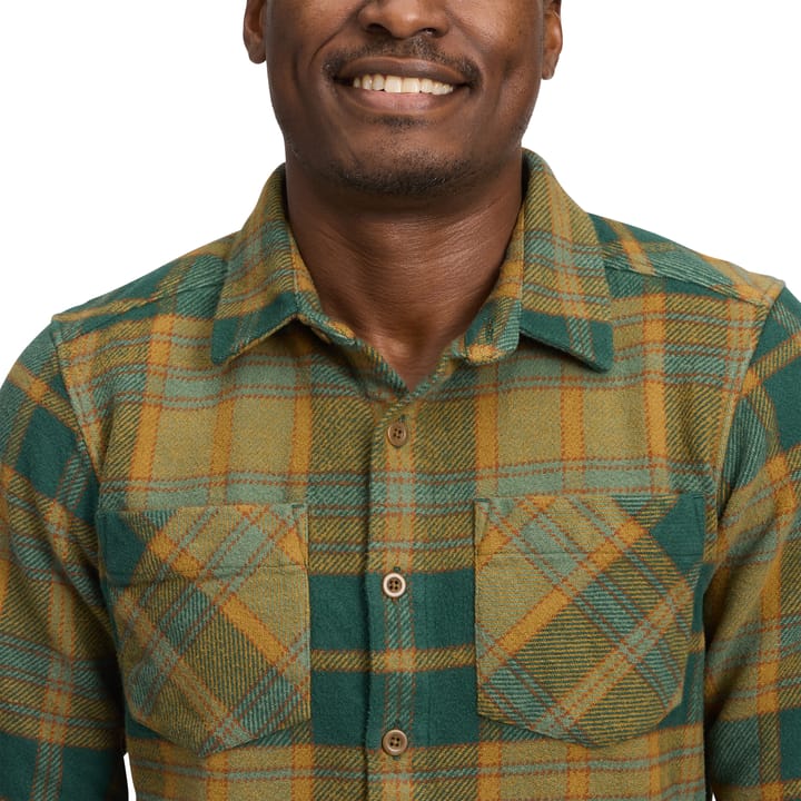 Black Diamond Men's Project Heavy Flannel Deep Woods-laurel Green Plaid Black Diamond
