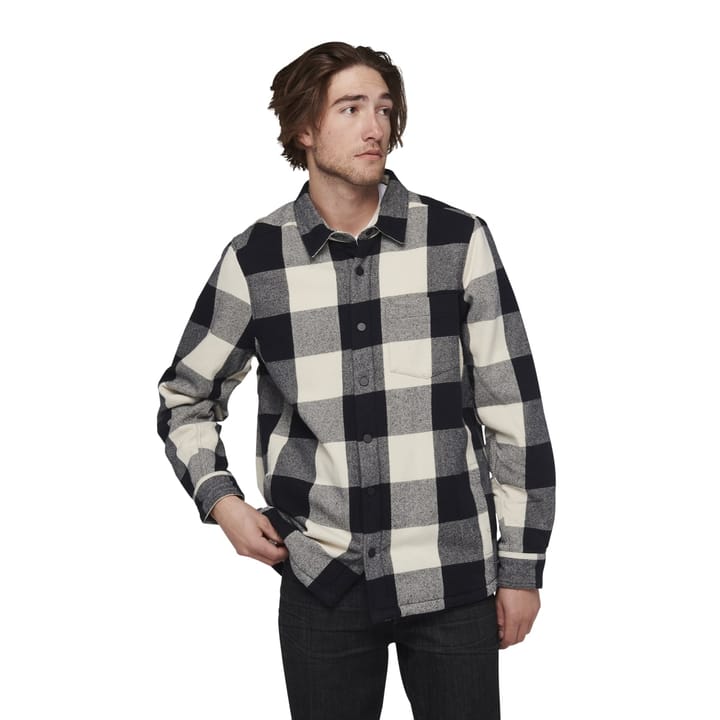 Black Diamond Men's Project Lined Flannel Black-Off White Plaid Black Diamond