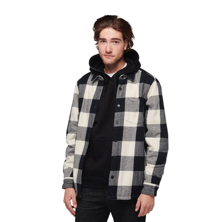 Black Diamond Men's Project Lined Flannel Black-Off White Plaid Black Diamond