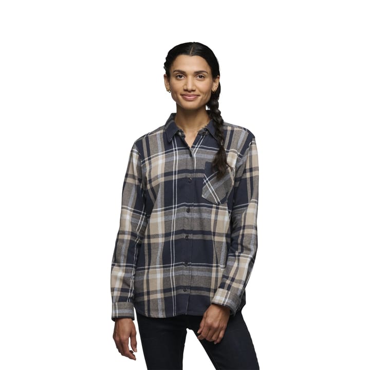 Black Diamond Women's Project Flannel Shirt Charcoal-Moonstone Plaid Black Diamond