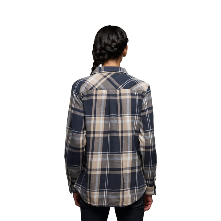 Black Diamond Women's Project Flannel Shirt Charcoal-Moonstone Plaid Black Diamond
