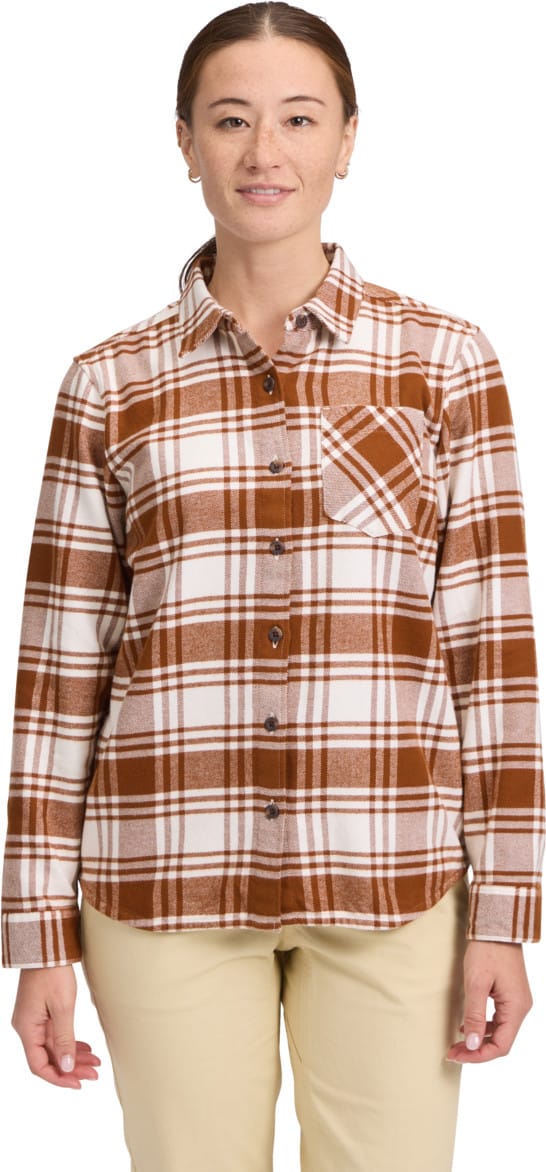 Black Diamond Women's Project Flannel Shirt Clay-off White Plaid
