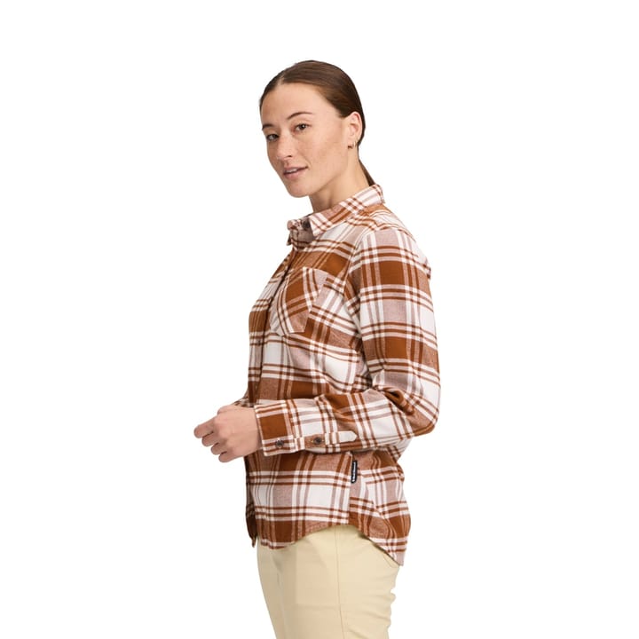 Black Diamond Women's Project Flannel Shirt Clay-off White Plaid Black Diamond Black Diamond Women's Project Flannel Shirt Clay-off White Plaid Black Diamond