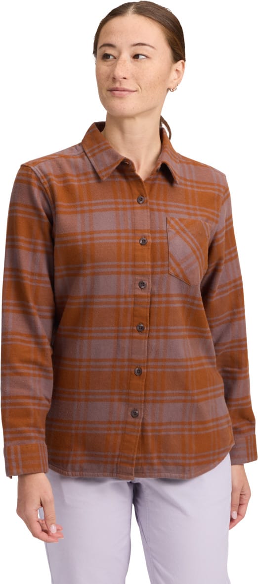 Black Diamond Women's Project Flannel Shirt Dark Mauve-clay Black Diamond
