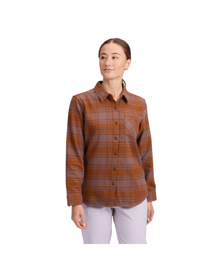 Black Diamond Women's Project Flannel Shirt Dark Mauve-clay Black Diamond