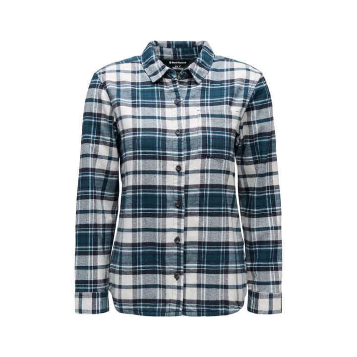 Black Diamond Women's Project Flannel Shirt Midnight Blue-chalk Black Diamond