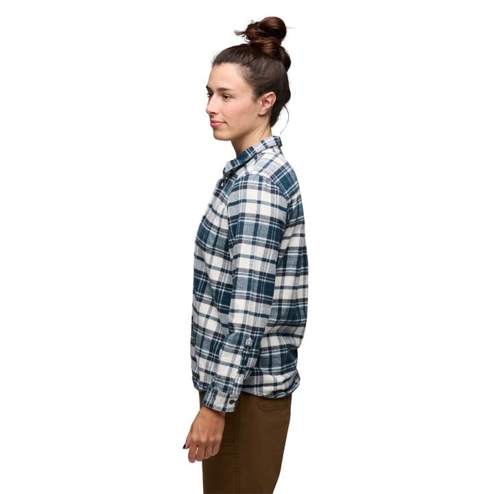 Black Diamond Women's Project Flannel Shirt Midnight Blue-chalk Black Diamond