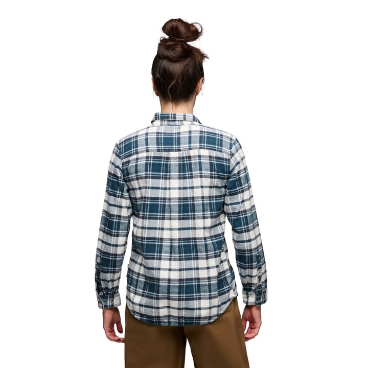 Black Diamond Women's Project Flannel Shirt Midnight Blue-chalk Black Diamond