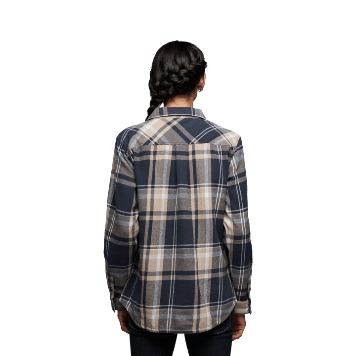 Black Diamond Women's Project Flannel Shirt Charcoal-Moonstone Plaid Black Diamond