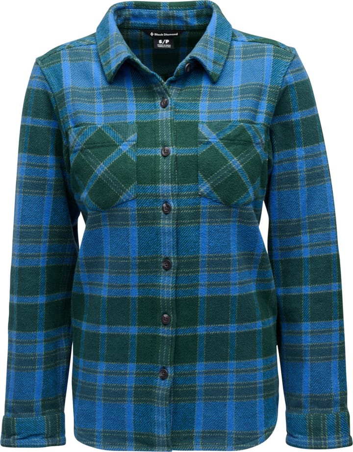 Black Diamond Women's Project Heavy Flannel Deeps Woods-midnight Blue Black Diamond