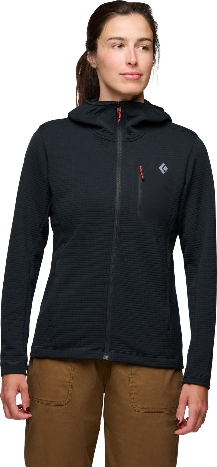Black Diamond Women's Diverge Fz Hoody Black Black Diamond