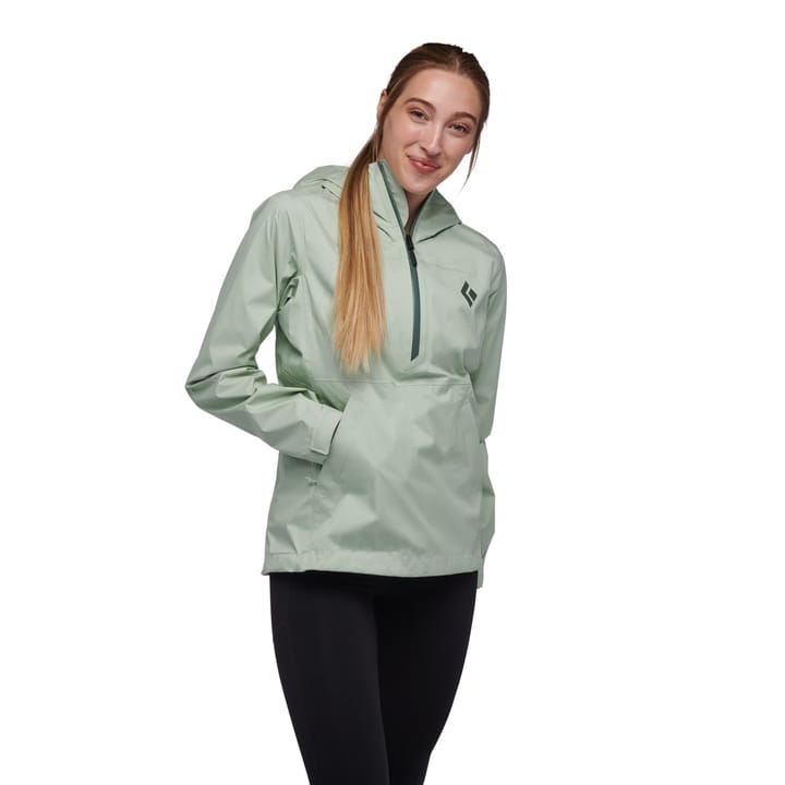 Black Diamond W Stormline Stretch Anorak Foam Green Black Diamond