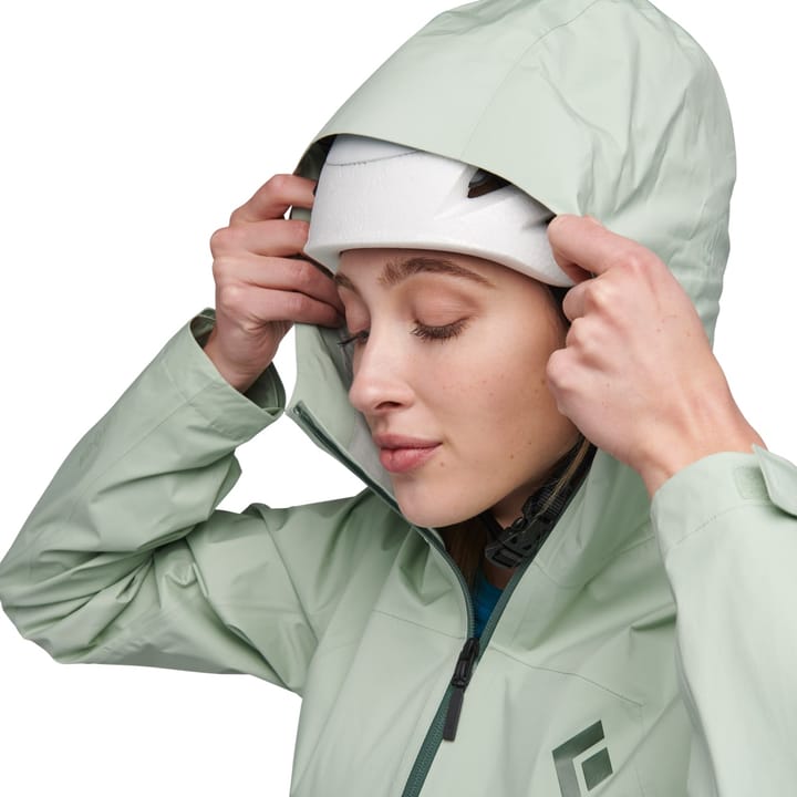 Black Diamond W Stormline Stretch Anorak Foam Green Black Diamond
