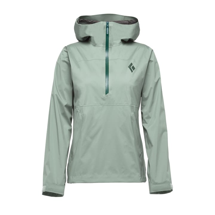 Black Diamond W Stormline Stretch Anorak Foam Green Black Diamond
