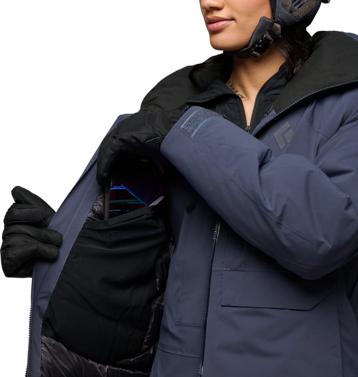 Black Diamond Women's Factor Insulated Parka Charcoal Black Diamond