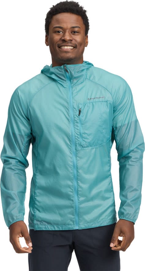 Black Diamond Men's Distance Wind Shell Glacier Black Diamond