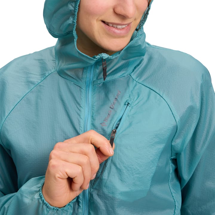 Black Diamond Women's Distance Wind Shell Glacier Black Diamond