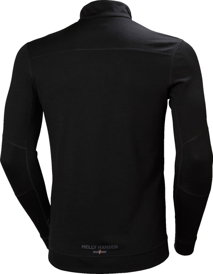 Helly Hansen Workwear Men's Halfzip Shirt Lifa Merino Black990 Helly Hansen Workwear