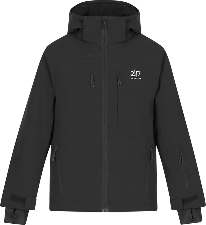 2117 of Sweden Juniors' Light Padded Ski Jacket Lauker Black 2117 of Sweden