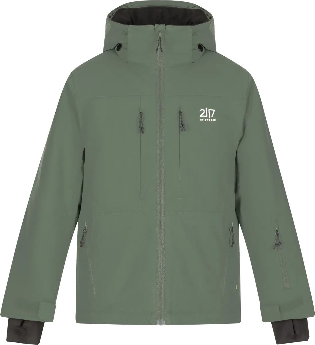 2117 of Sweden Juniors' Light Padded Ski Jacket Lauker Pine