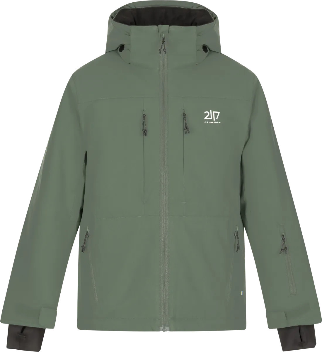2117 of Sweden Juniors' Light Padded Ski Jacket Lauker Pine