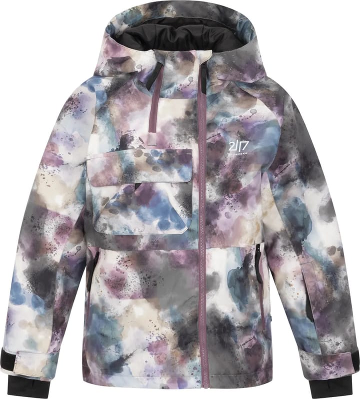2117 of Sweden Juniors' Light Padded Ski Jacket Kidden Aop Grape 2117 of Sweden