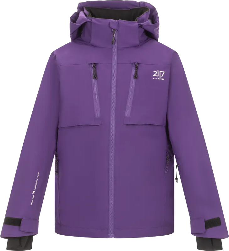 2117 of Sweden Junior's Padded Ski Jacket Lillpite Purple Ash