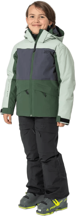 2117 of Sweden Junior's Padded Ski Jacket Ottebol Dusty Aqua 2117 of Sweden