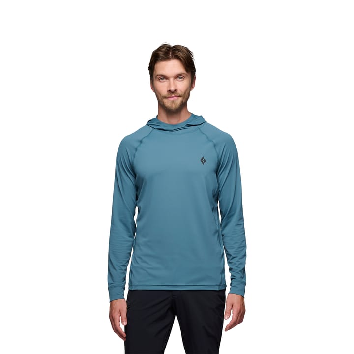 Black Diamond Men's LS Alpenglow Hoody Creek Blue Black Diamond