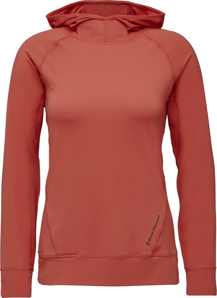 Black Diamond Women's Ls Alpenglow Hoody Baja Sunrise Black Diamond