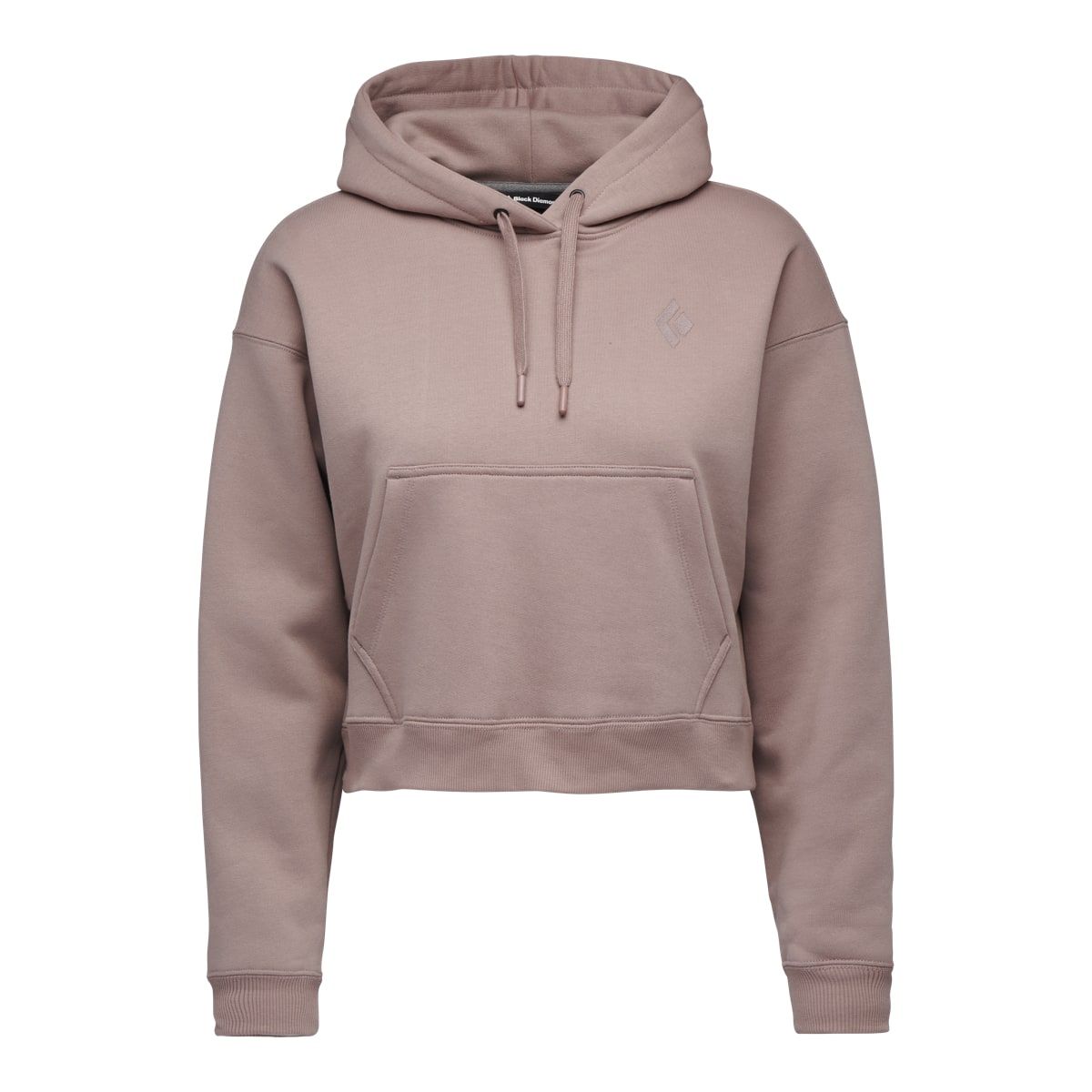 Black Diamond W Crop Po Hoody Pale Mauve