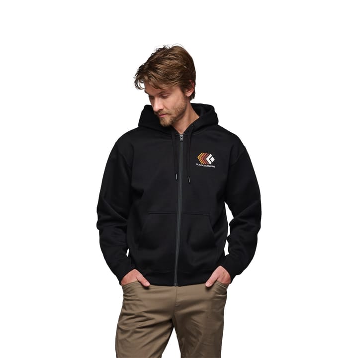 Black Diamond Men's Faded Full Zip Hoody Black Black Diamond