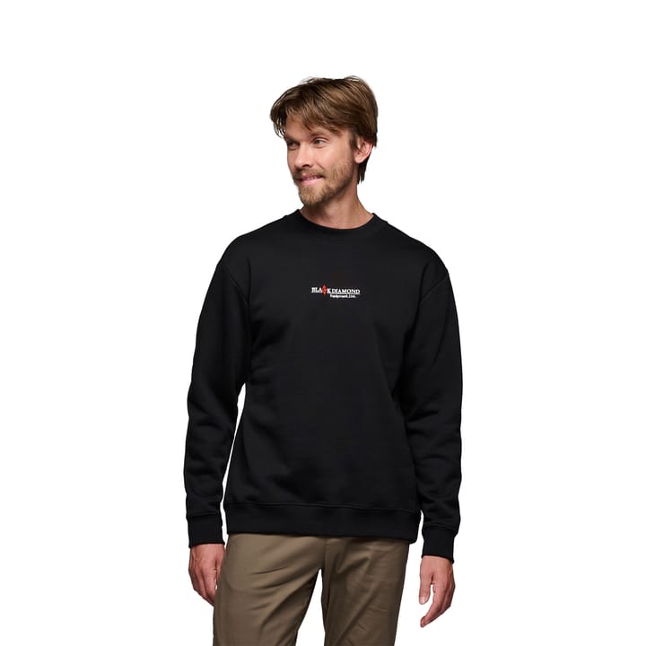 Black Diamond Men's Heritage Wordmark Crewneck Black Black Diamond