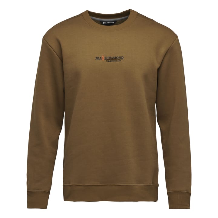 Black Diamond Men's Heritage Wordmark Crewneck Dark Curry Black Diamond